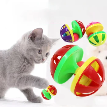 Suņu Rotaļlieta Bell Lodīšu Kaķēns Nulles, Rotaļlietas, Kaķu Rotaļlietas, Pet Pet Produkti Izlases Krāsu Bell Bumbu Interaktīvas Apmācības