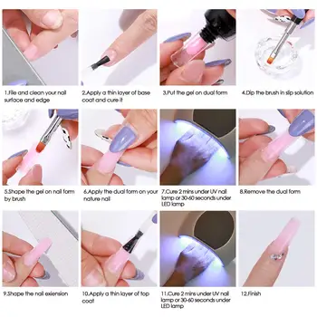 AOPMALL® Krāsains Gēls Nagu lakas Komplekts Nagu Pagarināšana Želeja Pilns Komplekts nails mašīna aprūpes iekārtas