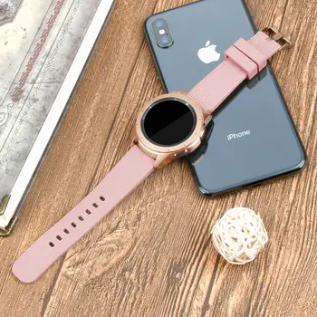 Rezerves Watchband 20mm Silikona Siksniņa Samsung Galaxy Skatīties 42mm Smartwatch Piederumi Watchbands Aproce Par Ticwatch2