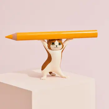 5gab Funny Kaķis Pildspalvu Turētājs Rotaļlietas Turēt Visu, ko Kaķis Austiņu Turētājs Mājas Apdare Dejas Kitty Uzglabāšanas Komplekts Turētājs Airpods