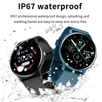 LIGE 2022 Jaunu Smart Skatīties Vīrieši ar skārienekrānu Sports Fitness Watch IP67 Waterproof Bluetooth Android, ios smartwatch Vīrieši+kaste