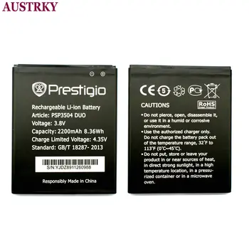 Jaunu 2200mAh Augstas Kvalitātes Rezerves Baterijas Prestigio MultiPhone PSP3504 DUO PSP 3504 Tālruni noliktavā Izsekošanas kods