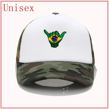 Shaka zīme Brazīlijas karogu, cepures trumpis cepuri vīriešu cepure atdzist dizainers vīriešiem bumbu caps bassball klp melna cepure beisbola dzīvoklis rēķinu cepure