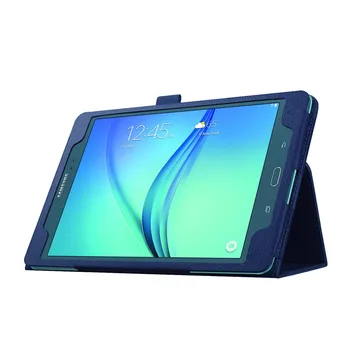 Augstas Kvalitātes Litchi Modelis PU Ādas Segumu Case for Samsung Galaxy Tab 8.0 T350 T355 P350 P355 Tablete Būtiska lieta +filma+pildspalva