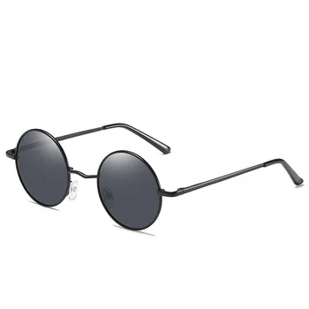 Apaļā Polarizētās Saulesbrilles, Luksusa Zīmolu Dizaina Sievietes Vīrieši Vintage Saules Brilles UV400 Toņos Briļļu Oculos de sol