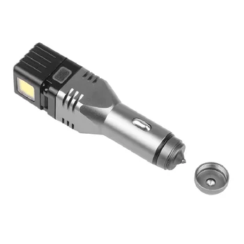 Auto lādētājs LED lukturīti augstas kvalitātes alumīnija XP-G, Q5 COB avārijas apgaismojuma spuldzes lukturītis iebūvēts akumulators uzlādējams
