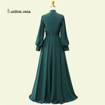 Emerald Marokas Caftan Balles Kleitu Fāzēm Formālu Kleita arābu Dubaija Sievietes Vakara Kleita drēbes de saviesīgs vakars Musulmaņu Vakara Kleitas