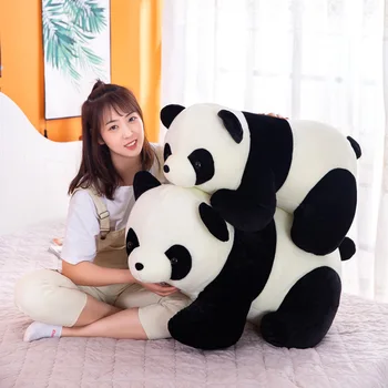 60Cm mīkstās Rotaļlietas Giant Panda Bērnu, Dzīvnieku Plushie Plīša Lelle Cute Kids Kawaii Istabas Dekors Dzimšanas dienas Dāvanu Meitene, Draudzene, Sieva