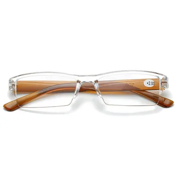 Kvadrātveida Lasījumā Glassses Vīriešiem, Sievietēm Presbyopic Briļļu Portatīvo Ultravieglajiem vecuma tālredzība Brilles Ar +1+1.5+2+2.5+3+3.5+4