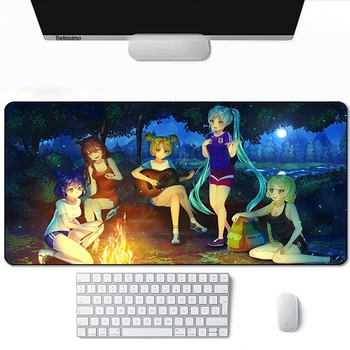 Peles Mūžīgās Vasaras Uzņēmuma Mat Pc Spēļu Anime Sexy Klaviatūras Piederumi Paklāju, Balto Galda Datoru Datorspēļu Galda Paliktņi