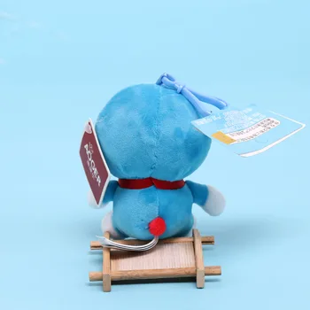 Sākotnējā Doraemon Plīša Rotaļlietas Lelle Augstas Kvalitātes Keychain Kulons Džinglu Zilā Tauku Kaķis Maisā Kulons Karikatūra Brinquedos Kulons Dāvanu