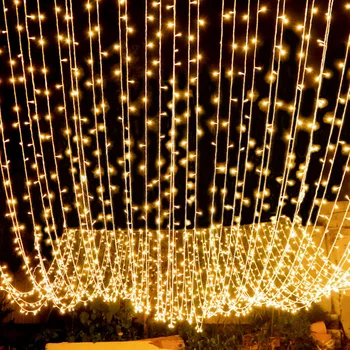 Ziemassvētku Rotājumi Mirgot Gaismas 100M 200M 300M 500M, Āra Ūdensizturīgs LED String Light 8 Režīmi, Kāzu svinības, Svētku Gaismas