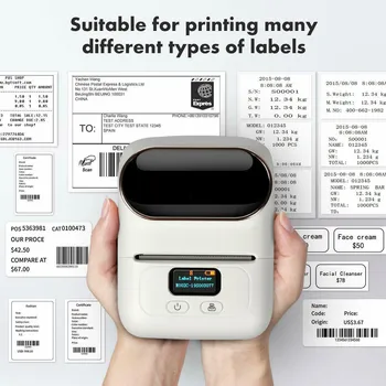 Phomemo M110 Siltuma Bluetooth Saderīgu Pašlīmējošas Mini Etiķešu Printeri Portatīvie Etiķetes Maker Inkless Printeri Kabatas Printeri
