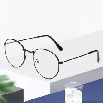 Sievietes Vīrieši Metāla Lasīšanas Brilles Modes Skaidrs, Objektīvs Presbyopic Optiskās Brilles ar Briļļu Dioptrijas no 0 Līdz +4.0