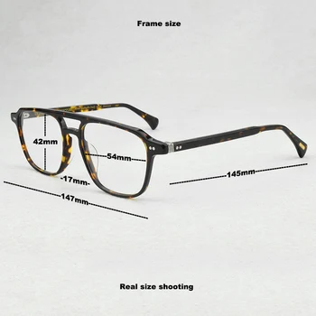 Jaunas Polarizētās saulesbrilles, vīriešu kvadrātveida saules brilles Vīriešiem luksusa zīmolu dizaina acetāts modes Vintage Retro Saulesbrilles mens OV5582