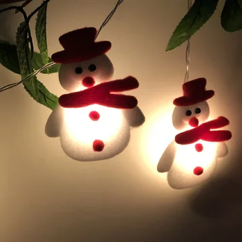 JAUNAIS Ziemassvētku LED String Gaismas Dekorēšanai Ziemassvētku Sniegavīrs, Ziemassvētku Eglīte Logu Kamīnu Brīvdienu Puse Apdare Godīgi