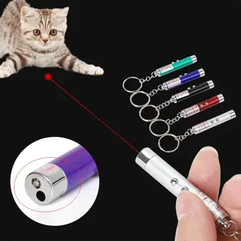 Pet LED Lāzera Kaķis Rotaļlietas Red Dot Lāzera Gaismas Rādītāju Lāzera Pildspalva Interaktīvā Rotaļlieta Kaķis Stick Kaķis Rotaļlietas Kaitināt Kaķis Stieņi Cat Aksesuāri