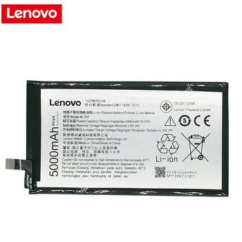 Sākotnējā BL244 Lenovo Battery Lenovo Vibe P1 P1A42 P1C58 P1C72 5000mAh Smart Mobilo Telefonu Rezerves Baterijas Bateria